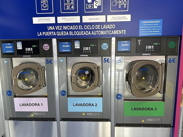 Lavandería Autoservicio MI Buena Estrella-vending 24 H lavadoras